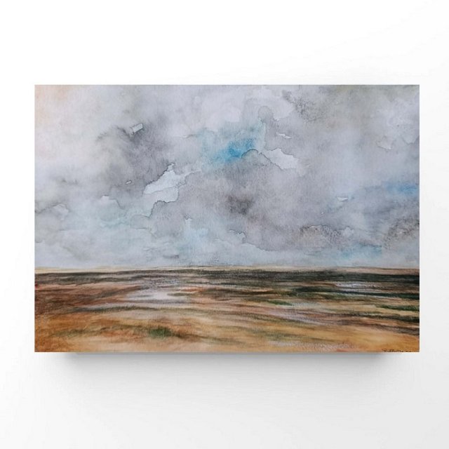 Pejzaż - obraz  akwarela