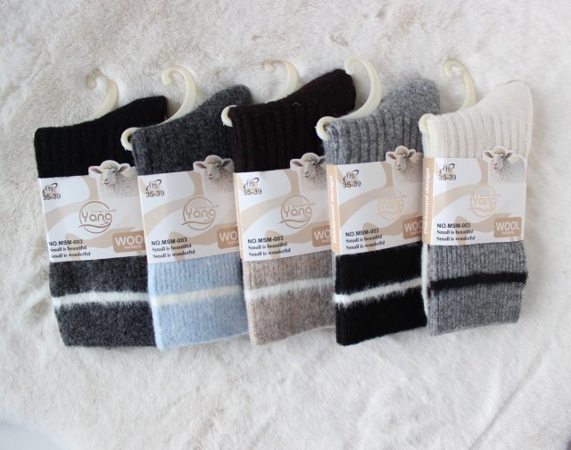 5 x Skarpetki damskie wełniane 35-38