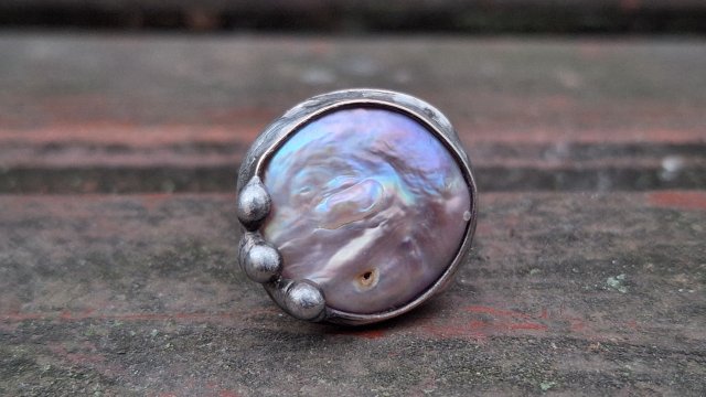 Perła po prostu - pierścionek regulowany