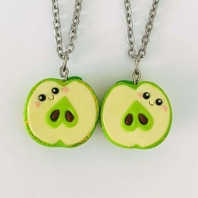 Naszyjniki Dwie Połówki Jabłka