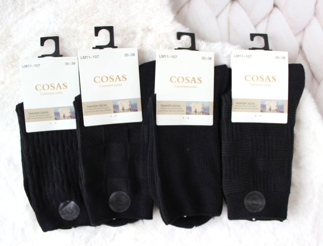 4 x Skarpetki kaszmirowe damskie 35-38