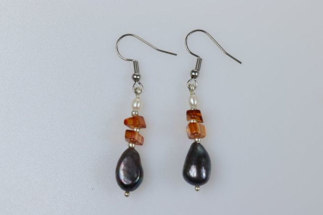 srebrne kolczyki "boho"