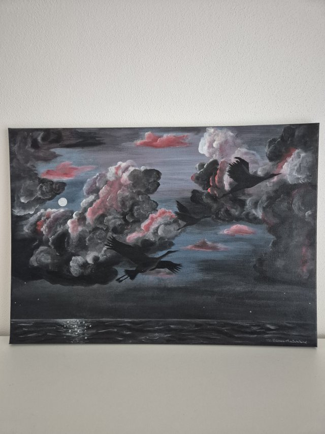 Obraz akrylowy "Odlot czapli"