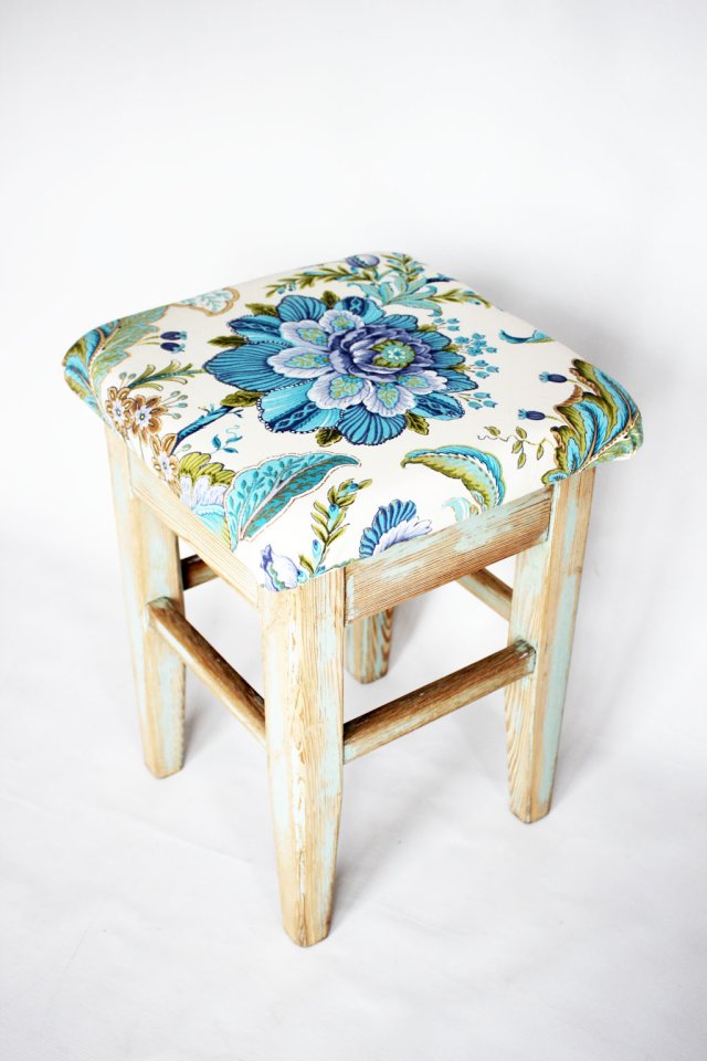 Taboret vintage, krzesło vintage lata 60/70-te.