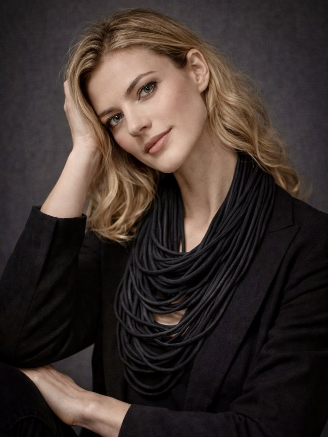 Naszyjnik dzianinowy - czarny (uniksex)