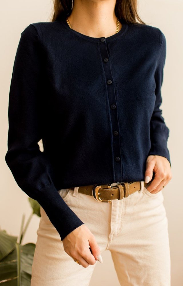 granatowy sweterek M