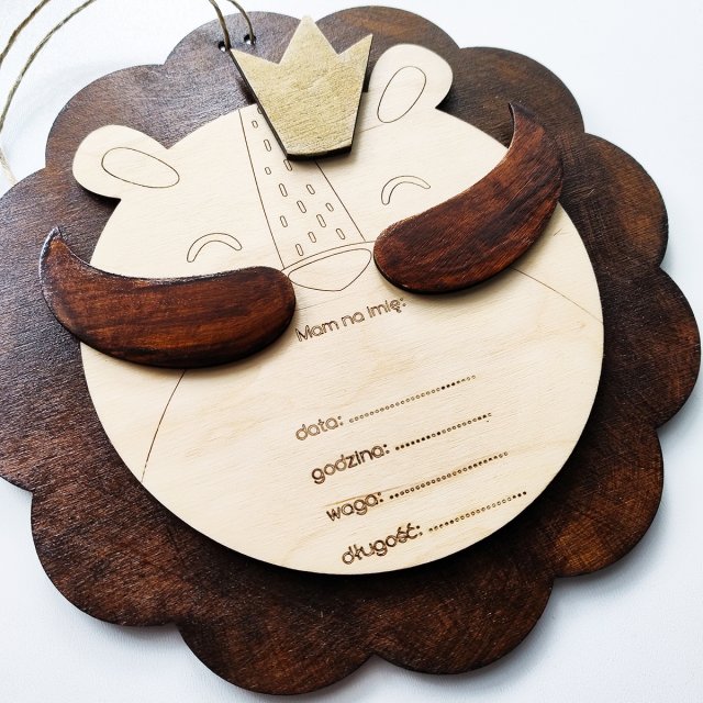 Metryczka urodzenia - Lew