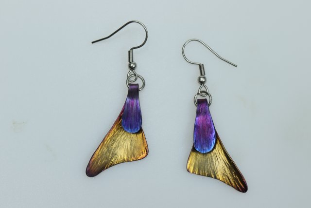 kolczyki tytanowe "oxalis"