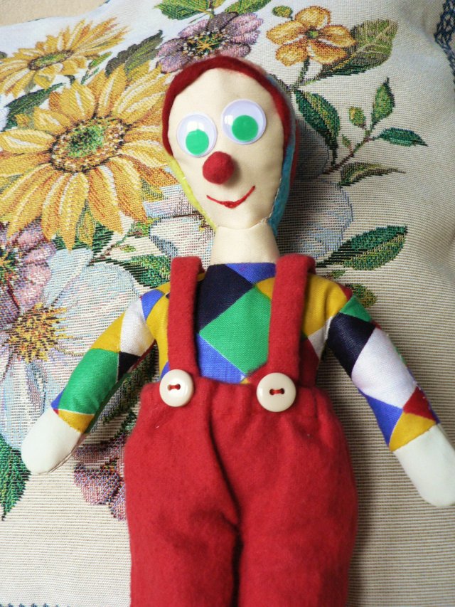 Pajacyk lalka przytulanka