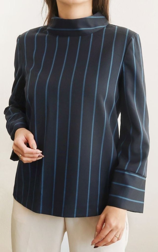 bluzka w niebieskie paski XS