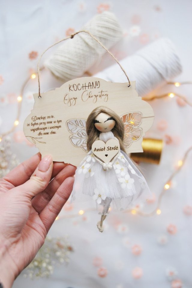 Podziękowanie dla Ojca Chrzestnego - chrzciny, komunia