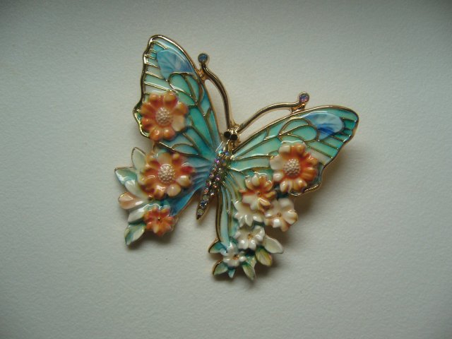 EMALIOWANA BROSZKA MOTYL