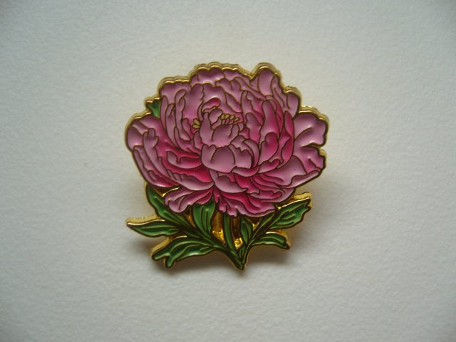 PIN PRZYPINKA BROSZKA KWIAT PIWONIA