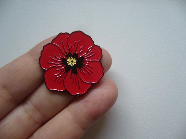 PIN PRZYPINKA BROSZKA MAK KWIAT MAKU