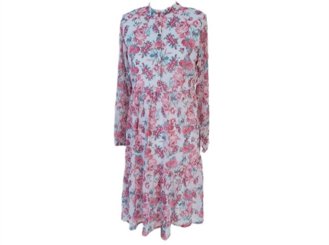 Sukienka w różowe kwiaty