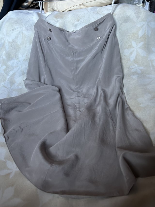 Folk 100% SILK  jedwabna rozkloszowana spódnica