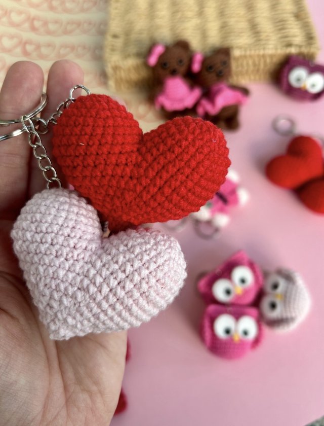 Brelok walentynkowy serduszko