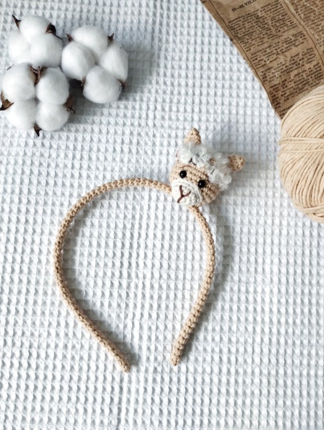 opaska do włosów lama