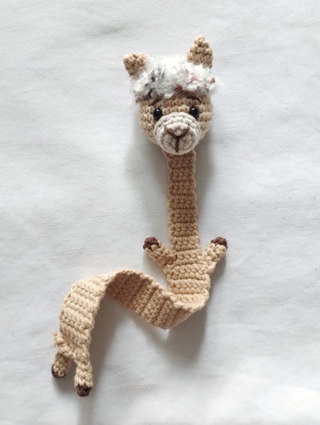 zakładka do książki lama