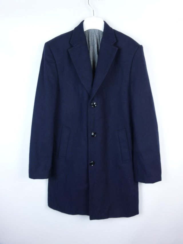 HYMN London męski wełniany płaszcz jesionka / S