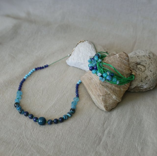 Komplet naszyjnik i bransoletka