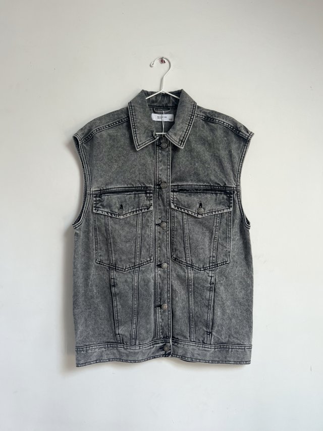 RESERVED - JEANSOWA KAMIZELKA - 34