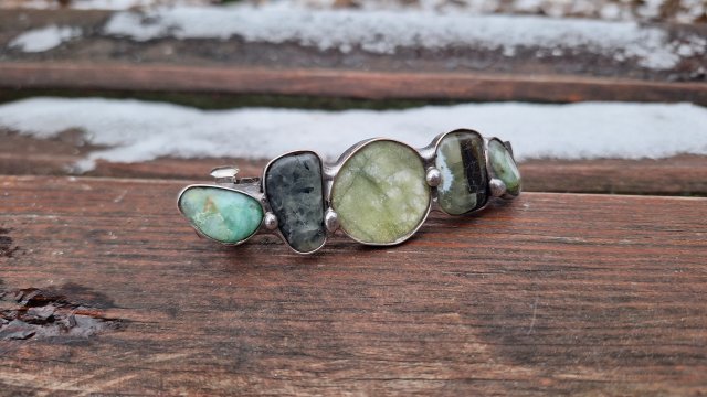 Zielonka - klamra do włosów