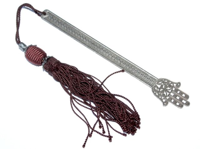 RĘKA FATIMY oryginalna metalowa  zakładka do książki