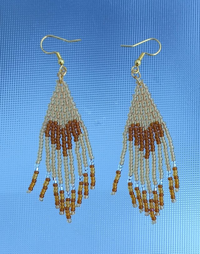 Miodowe walentynkowe serca - kolczyki dla kobiety na walentynkowy prezent