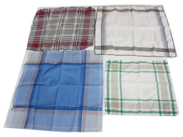 Bawełniane męskie chusteczki do nosa PRL 4szt