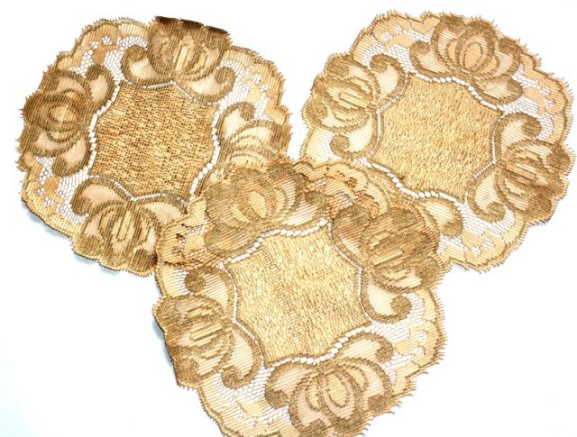 RETRO serwetki w kolorze starego złota 3szt