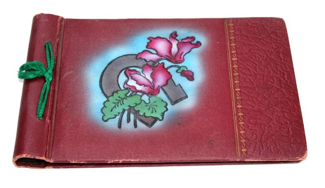 CYKLAMENY stary album na zdjęcia PRL