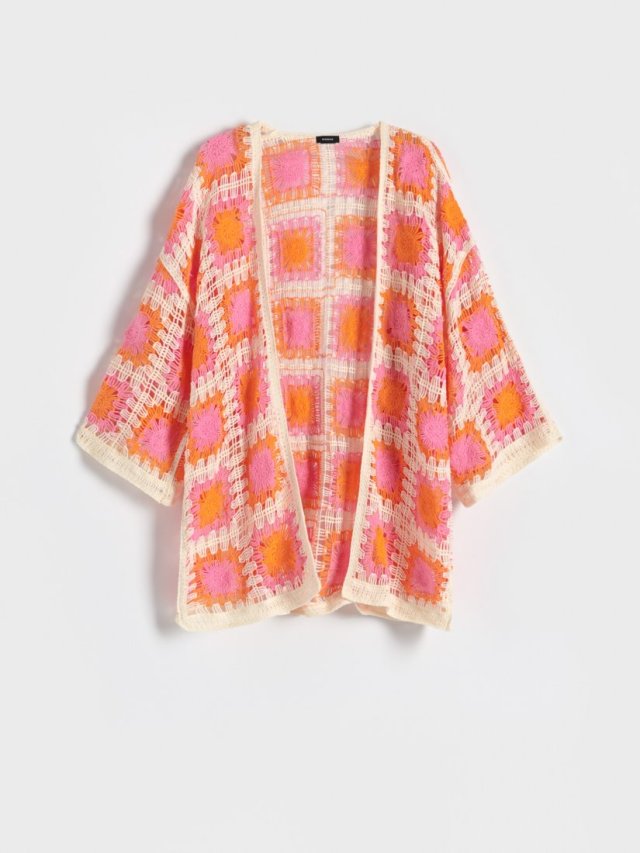 RESERVED - AŻUROWA NARZUTKA - PONCZO