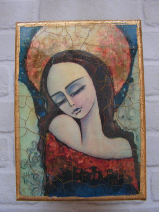 Obrazek na płótnie - "Anioł Cierpliwości"