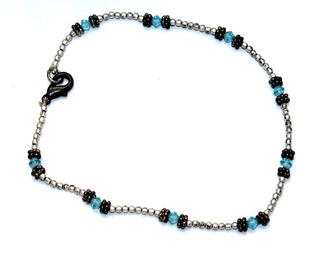 DROBNE koraliki Bransoletka na kostkę