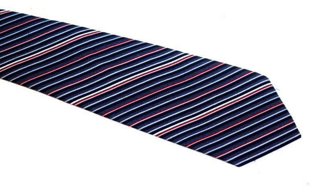 ORTAL ŁÓDŹ oldschoolowy krawat klasyczne paseczki  PRL