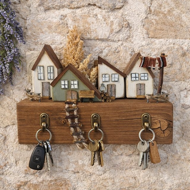 Wieszak na klucze dekoracja ścienna
