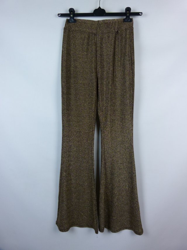 Giorgia Paris flare metalizowane spodnie S / M