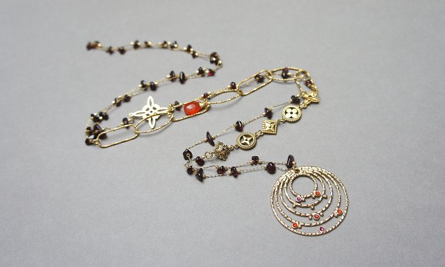 Sautoir /Granaty/ 02.02.26 - długi naszyjnik