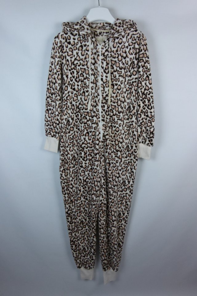 NEXT kombinezon pajac z polaru onesie panterka / M