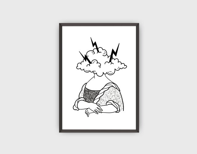 Plakat Stormy Mona Lisa