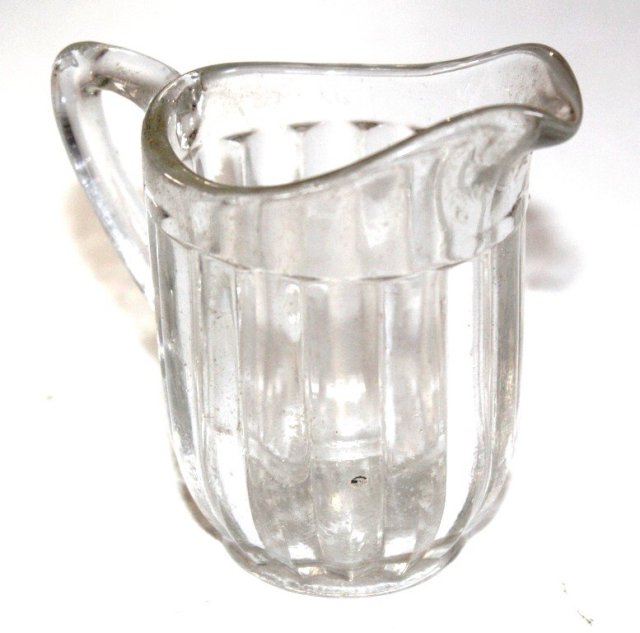 SZKLANY  mlecznik dzbanuszek  grube szkło PRL