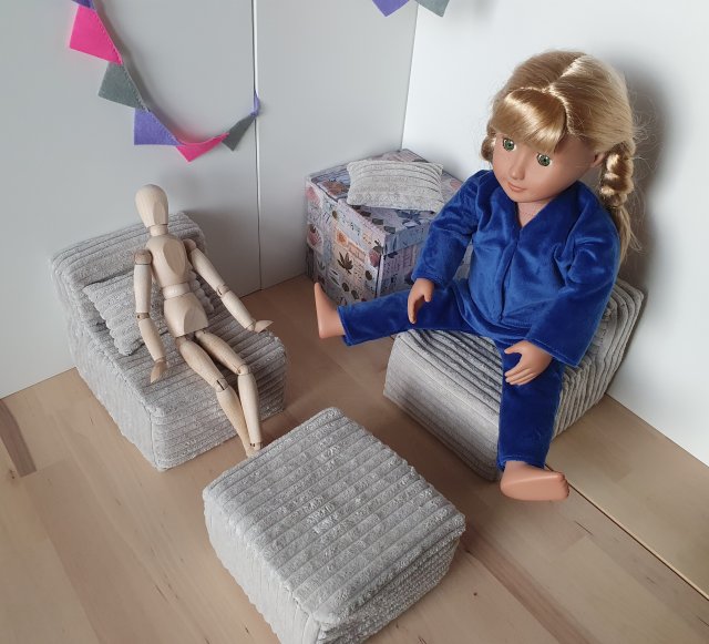 Zestaw mebli dla lalek 3w1