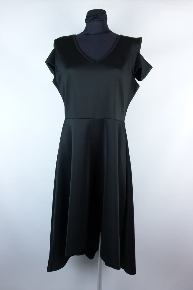 Boohoo asymetryczna kloszowana sukienka / 44