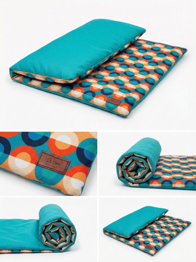 Wodoodporna Mata dla Zwierząt - kółka abstrakcja