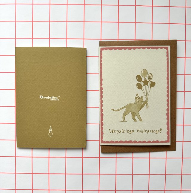 Kartka urodzinowa KOT