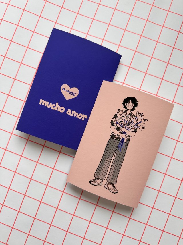 Kartka składana - MUCHO AMOR