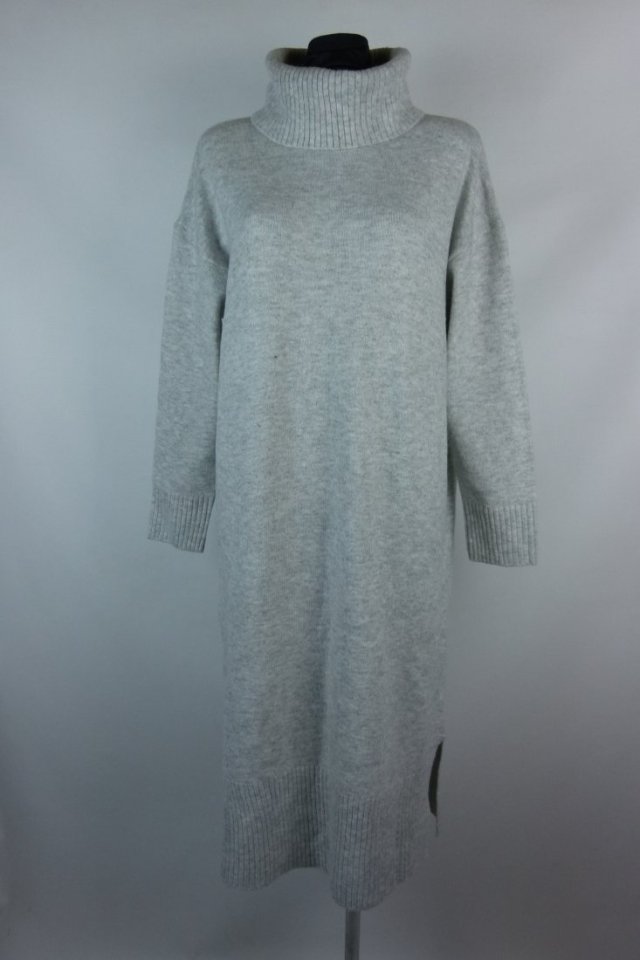 New Look swetrowa sukienka midi z golfem / L