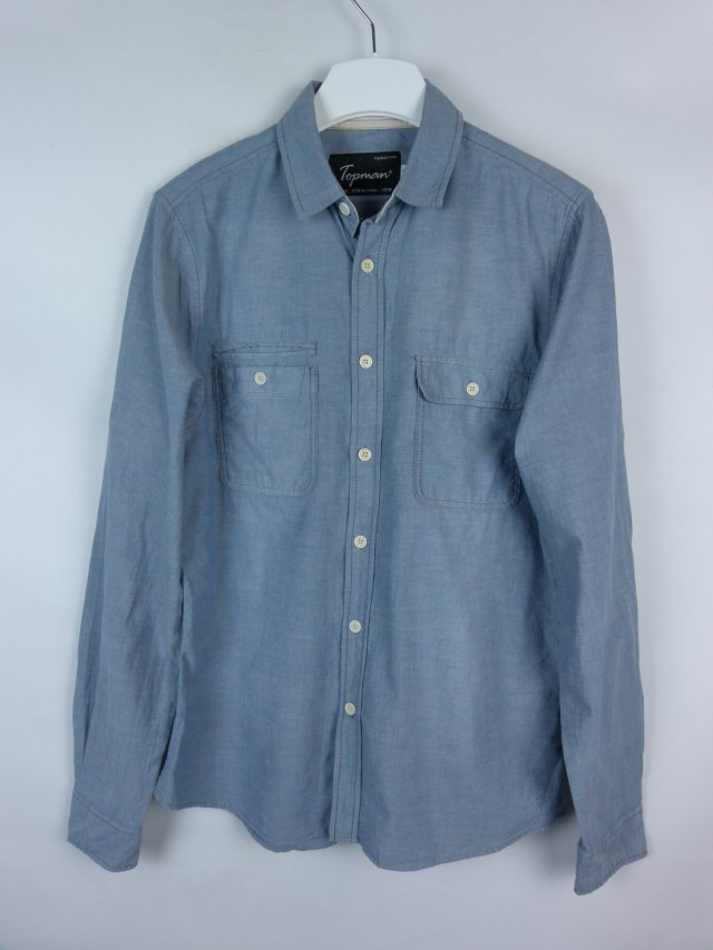 Topman niebieska koszula bawełna / M
