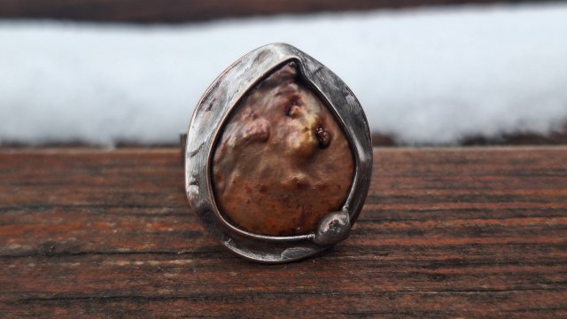 Perła po prostu - pierścionek regulowany